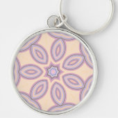 Porte-clés Dreamy Swirls - Pastel Motif psychédélique (Devant)