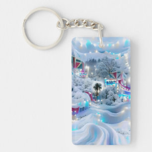 Porte-clés Dreamy Winter Wonderland Lumières