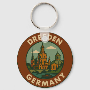 Porte-clés Dresde Allemagne Art de Ville