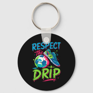 Porte-clés Drip de foot Crème glacée fondante Respecte le gar