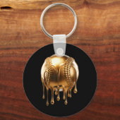 Porte-clés Dripng Gold Drip Baseball Game Day Player Coach Ba (Recto)