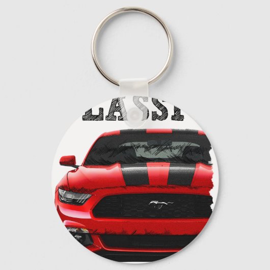 Porte-clés drive the classic-ford mustang (Recto)