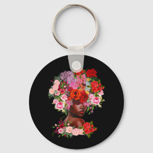 Porte-clés Drogue de la Junetten Femmes Flower Black History
