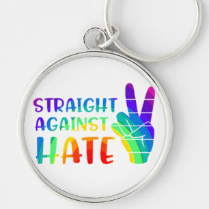 Porte-clés Droit contre la haine - LGBTQ+ Ally Pride