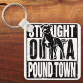 Porte-clés Droit devant Pound Town Porte - clé (Recto)
