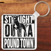 Porte-clés Droit devant Pound Town Porte - clé (Verso)