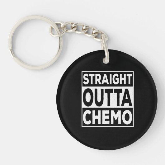 Porte-clés Droite Outta Chemo (Devant)
