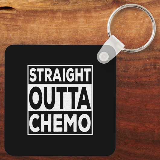 Porte-clés Droite Outta Chemo (Verso)