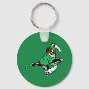 Porte-clés Droite verte de saut de lanterne