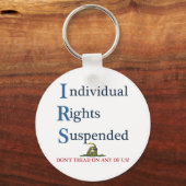 Porte-clés Droits individuels de IRS suspendus (Recto)