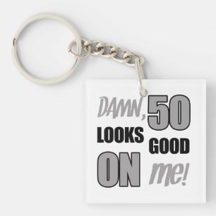 Porte-clés Drôle 50e anniversaire Gag cadeau