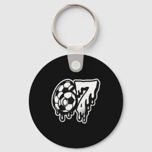 Porte-clés Drôle 67 Mème Argot Football Crème Glacée Dégoulin