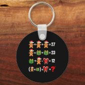 Porte-clés Drôle 67 Mème Bonbon Joyeux Santa Prof de Maths Ch (Recto)