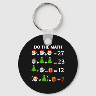 Porte-clés Drôle 67 Meme Noël Prof de maths Santa Six Sept