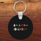 Porte-clés Drôle 67 Meme Noël Prof de Maths Santa Six Sept (Recto)