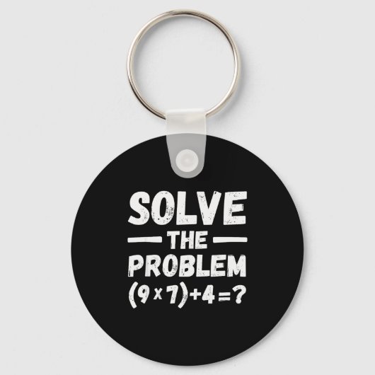 Porte-clés Drôle 67 Mème Pemdas Humour Prof de Maths Élémenta (Recto)