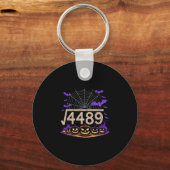 Porte-clés Drôle 67 Mème Prof de maths 6 7 Halloween Carré Ro (Recto)