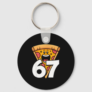 Porte-clés Drôle 67 Mème Six Sept Humour Nourriture Zza 
