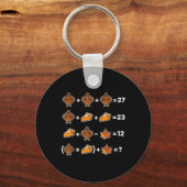Porte-clés Drôle 67 Memethanksgiving Prof de Maths Puzzle Din (Recto)