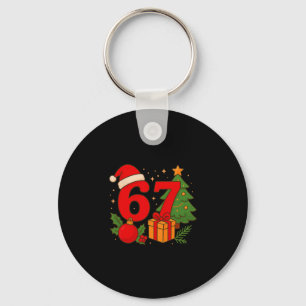 Porte-clés Drôle 67 Noël 6 7 Six Sept Memes 6 7 Assortis