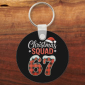 Porte-clés Drôle 67 Six Sept Mème Brainrot 67 Noël Squa (Recto)