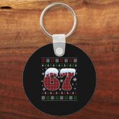 Porte-clés Drôle 67 Six Sept Mème Brainrot Cringe Noël (Recto)