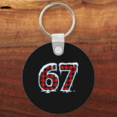 Porte-clés Drôle 67 Six Sept Mème Noël Pyjama (Recto)