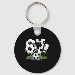 Porte-clés Drôle 67 Soccer Drip Numéro 67 Soccer