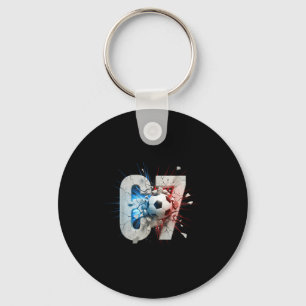 Porte-clés Drôle 67 Soccer Drip Six Seven Mème 6 7 Garçons Ad