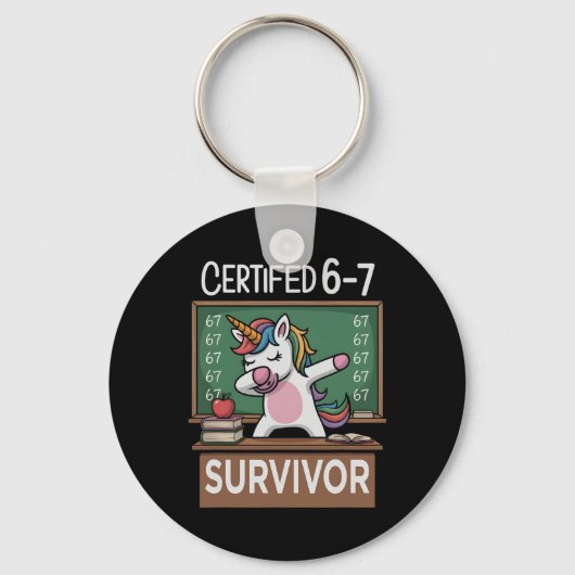 Porte-clés Drôle 67 Survivant Six Sept Génération Alpha Z Arg (Recto)