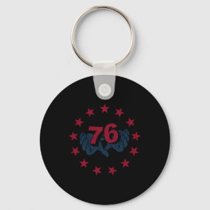 Porte-clés Drôle 6 7 Mains Mème Usa 4 Juillet 1776 2026 Six