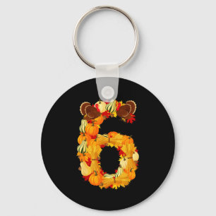 Porte-clés Drôle 6 7 Six Sept Mème Couple Thanksgiving Dindon