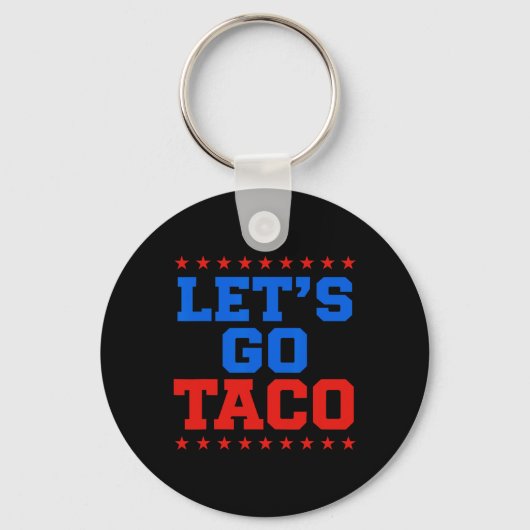 Porte-clés Drôle Allons-y Taco Design (Recto)