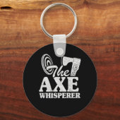 Porte-clés Drôle Ax Jetant Cadeau L'Ax Whisperer Citations (Recto)