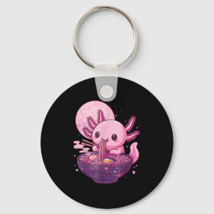 Porte-clés Drôle Axolotl Noodle Anime Kawaii Axolotl Manger R