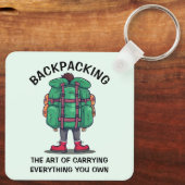 Porte-clés Drôle Backpacking (Verso)