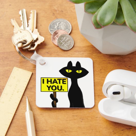 Porte-clés drôle Bad Boogie Je vous déteste (Bureau)