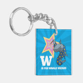 Porte-clés Drôle Baleine Wizard Alphabet Parodie (Devant gauche)
