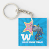 Porte-clés Drôle Baleine Wizard Alphabet Parodie (Devant)