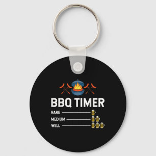 Porte-clés Drôle Barbecue Chef Bbq Timer Fête de la bière