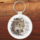 Porte-clés Drôle, Bienvenue à la Nuthouse, Écureuil, Animal (Recto)