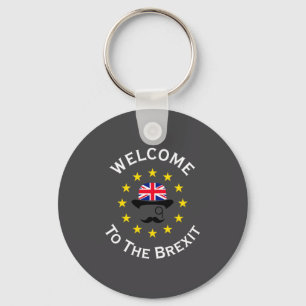 Porte-clés Drôle bleu jaune Bienvenue dans l'Union Européenne