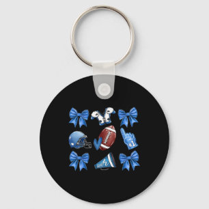 Porte-clés Drôle Blue Cheer Football Jour Coquette Bow to