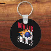 Porte-clés Drôle Bowling Besties Amis Bowling Buddies (Recto)