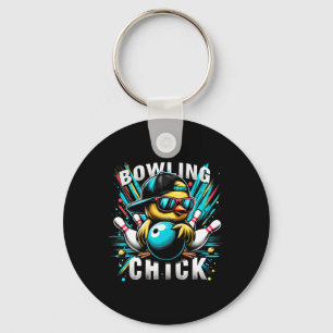 Porte-clés Drôle Bowling Cadeaux Mignonne Ou Bowling Chick Sp