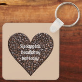 Porte-clés Drôle café dire métal (Verso)