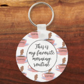 Porte-clés Drôle café du matin (Recto)