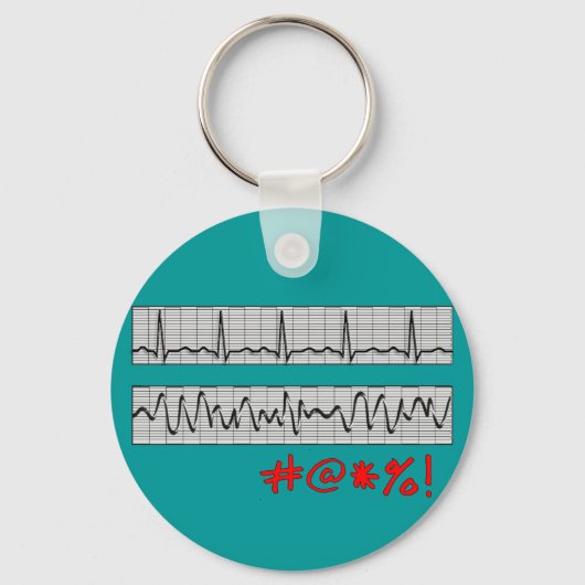Porte-clés Drôle Cardiac Rhythm Dons (Recto)