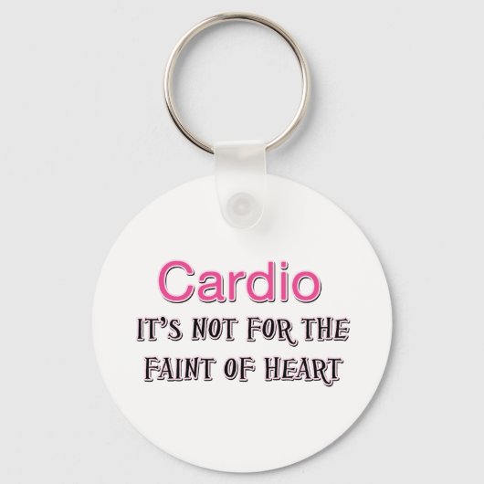 Porte-clés Drôle Cardio Dit (Recto)