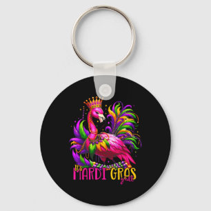 Porte-clés Drôle Carnaval Idée cadeau Flamant rose Mardi Gras
